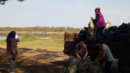 Акция "Чистый берег" на берегу озера Каспля 27.04.2019 - 20